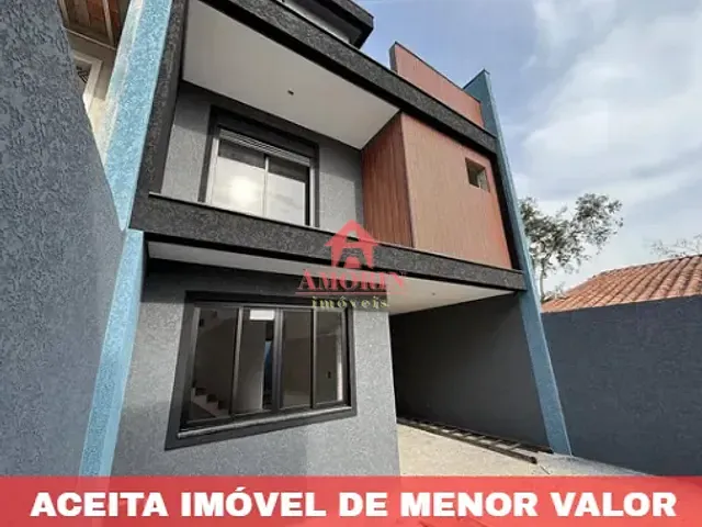 Sobrado com 150m² 3 quartos e 4 banheiros, à venda, no bairro Fazendinha em Curitiba