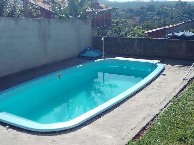 Foto do Sobrado - Sobrado com 2 dormitórios à venda, 750m² totais - Área gourmet com piscina - Estância Santa Lucia / Caiçoara, Jarinu, SP | Copette Imóveis