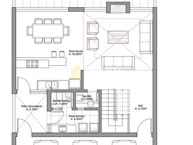 Sobrado com 309m² 3 quartos e 4 banheiros, à venda, no bairro Tristeza em Porto Alegre