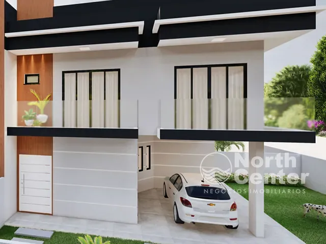 Sobrado com 118m² 3 quartos e 4 banheiros, à venda, no bairro pinheiros em Balneário Barra do Sul