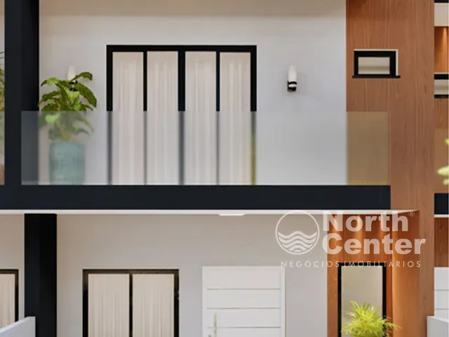 Sobrado com 73m² 2 quartos e 3 banheiros, à venda, no bairro pinheiros em Balneário Barra do Sul