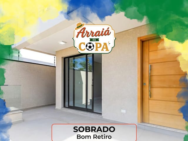 Sobrado com 271m² 3 quartos e 5 banheiros, à venda, no bairro Bom Retiro em Curitiba