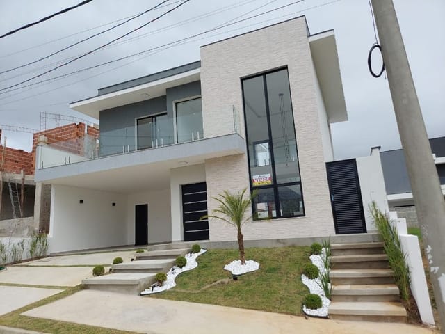 Foto do Sobrado - Sobrado no Condomínio Residencial Terras do Vale com 3 dormitórios à venda, 213 m² por R$ 1.050.000,00 - Residencial Terras do Vale - Caçapava/SP | RUSSI IMÓVEIS