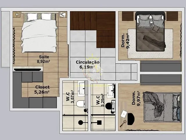 Sobrado com 108m² 2 quartos e 2 banheiros, à venda, no bairro São Francisco de Assis em Camboriú