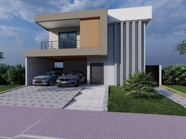 Foto do Sobrado - Sobrado com 4 dormitórios à venda, 212 m² por R$ 1.090.000,00 - Condomínio Terras do Vale - Caçapava/SP | RUSSI IMÓVEIS