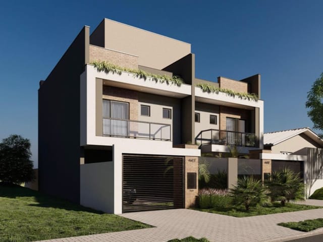 Sobrado com 216m² 3 quartos e 3 banheiros, à venda, no bairro Cruzeiro em São José dos Pinhais