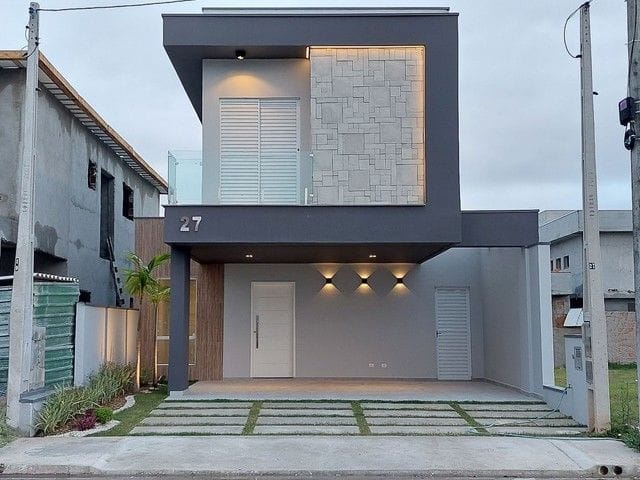 Foto do Sobrado - Sobrado no Condomínio Bosque dos Manacás com 4 dormitórios à venda, 160 m² por R$ 870.000 - Jardim Jacinto - Jacareí/SP | RUSSI IMÓVEIS