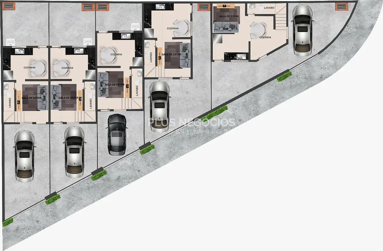 Sobrado, 2 quartos, 54 m² - Foto 2