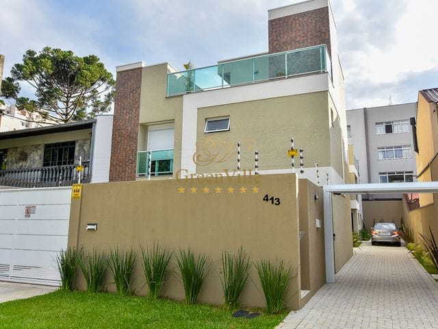 Foto do Sobrado - Sobrado 03 - triplex, novos, 120,58m², sendo 103,96m² privativos + 14,40m² terraço descoberto à venda, Boa Vista, Curitiba, PR | Imobiliária GreenVille