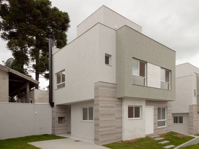 Foto do Sobrado - Sobrado à venda, Santo Inácio, Curitiba, PR, Sobrados Novos em Condominio, prontos para morar e com terraço descoberto. | Imobiliária GreenVille