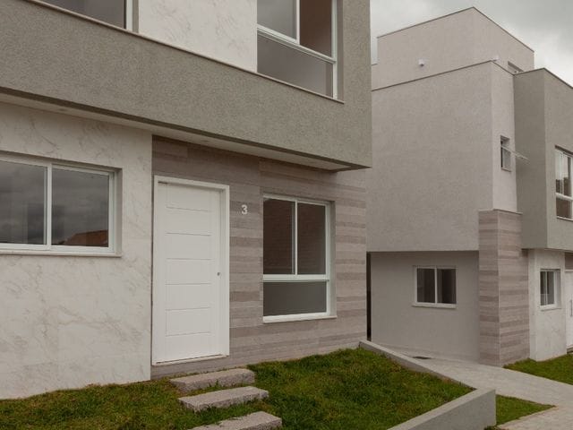 Foto do Sobrado - Sobrado à venda, Santo Inácio, Curitiba, PR, Sobrados Novos em Condominio, prontos para morar e com terraço descoberto. | Imobiliária GreenVille