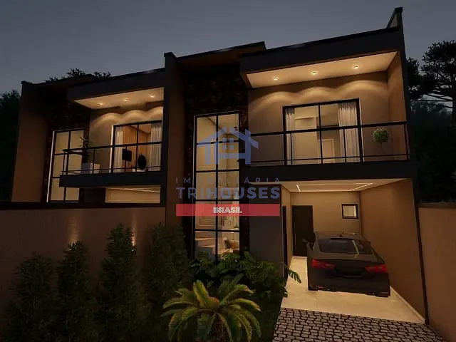 Sobrado com 240m² 3 quartos e 5 banheiros, à venda, no bairro Maria Antonieta em Pinhais