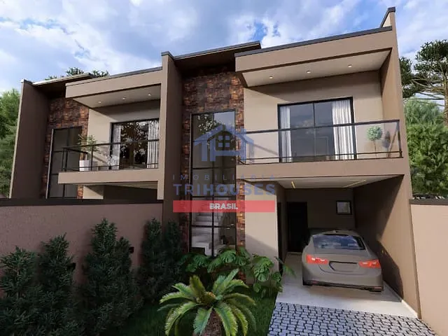 Sobrado com 240m² 3 quartos e 5 banheiros, à venda, no bairro Maria Antonieta em Pinhais