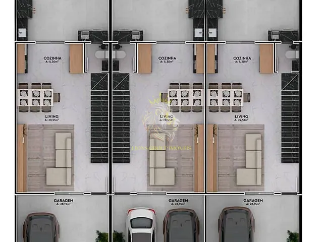 Sobrado 3 quartos e 3 banheiros, à venda, no bairro Santa Regina em Camboriú