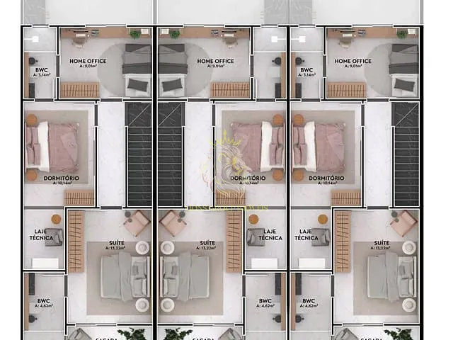 Sobrado 3 quartos e 3 banheiros, à venda, no bairro Santa Regina em Camboriú