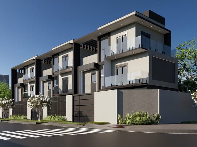 Sobrado com 149m² 3 quartos e 4 banheiros, à venda, no bairro Cidade Jardim em São José dos Pinhais
