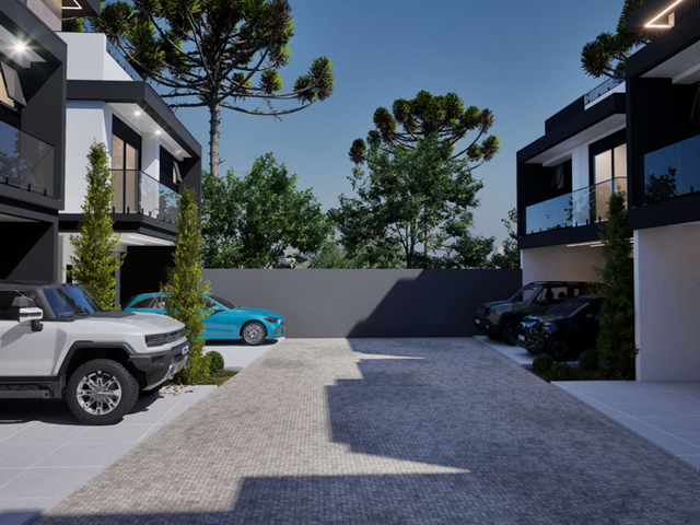 Sobrado com 186m² 3 quartos e 4 banheiros, à venda, no bairro Bacacheri em Curitiba