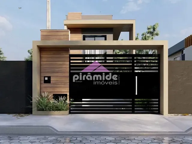 Sobrado com 125m² 2 quartos e 2 banheiros, à venda, no bairro Pontal de Santa Marina em Caraguatatuba