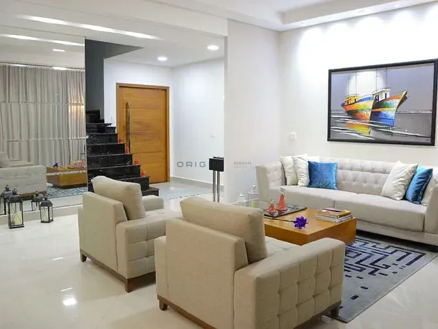Sobrado com 450m² 4 quartos e 7 banheiros, à venda, no bairro Residencial Damha II em Campo Grande