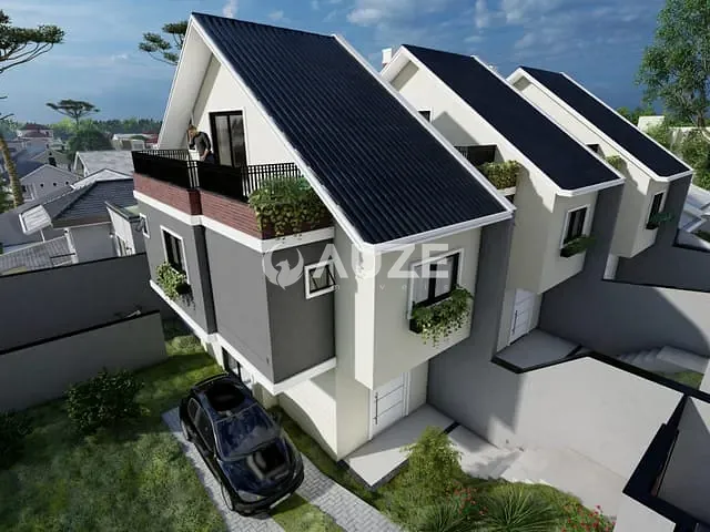 Sobrado com 104m² 3 quartos e 3 banheiros, à venda, no bairro Xaxim em Curitiba