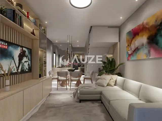 Sobrado com 104m² 3 quartos e 3 banheiros, à venda, no bairro Xaxim em Curitiba