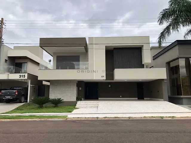 Sobrado com 450m² 5 quartos e 6 banheiros, à venda, no bairro Residencial Damha II em Campo Grande
