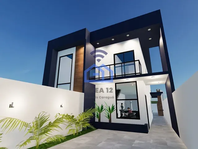 Sobrado com 150m² 3 quartos e 2 banheiros, à venda, no bairro Jardim Porto Novo em Caraguatatuba