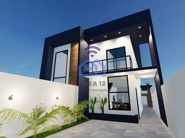 Sobrado com 150m² 3 quartos e 2 banheiros, à venda, no bairro Jardim Porto Novo em Caraguatatuba