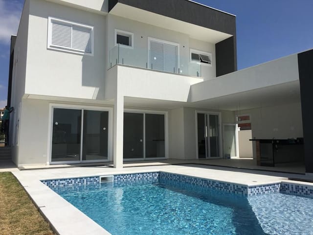 Foto do Sobrado - Sobrado com 4 dormitórios à venda, 364 m² por R$ 3.200.000 - Condomínio Residencial Montserrat - São José dos Campos/SP | RUSSI IMÓVEIS