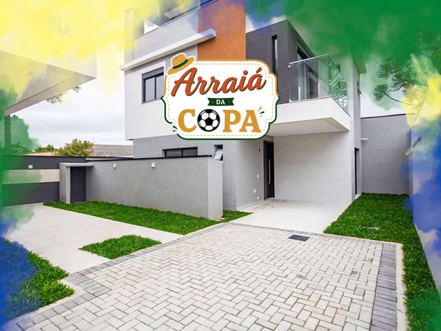 Sobrado com 146m² 3 quartos e 4 banheiros, à venda, no bairro Jardim Social em Curitiba