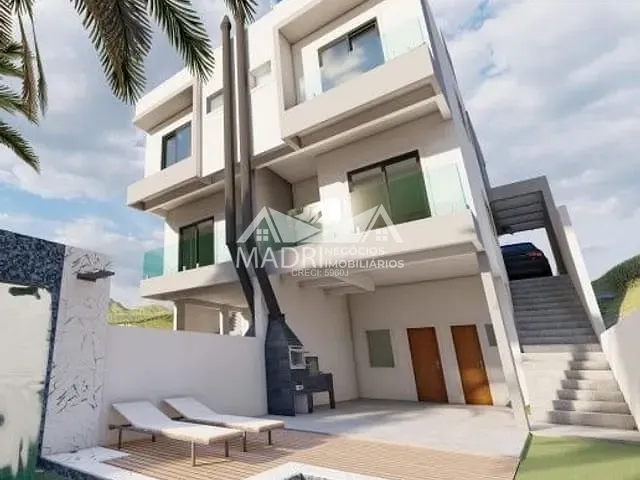 Sobrado com 128m² 3 quartos e 2 banheiros, à venda, no bairro Passa Vinte em Palhoça