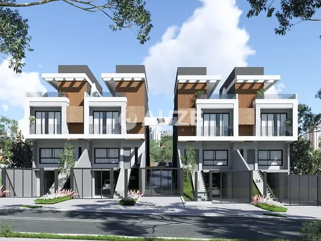 Sobrado com 261m² 3 quartos e 5 banheiros, à venda, no bairro Água Verde em Curitiba
