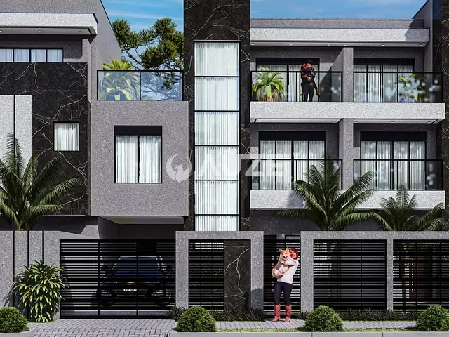 Sobrado 3 quartos e 5 banheiros, à venda, no bairro Água Verde em Curitiba