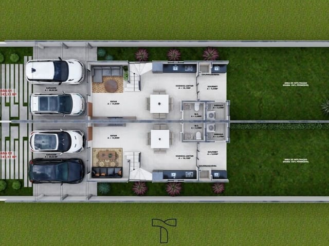 Sobrado com 186m² 3 quartos e 3 banheiros, à venda, no bairro Ingleses do Rio Vermelho em Florianópolis