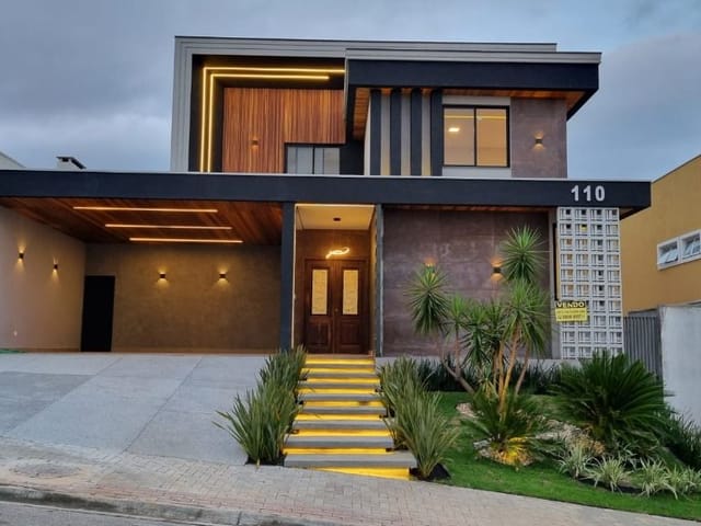 Foto do Sobrado - Sobrado com 4 dormitórios à venda, 405 m² por R$ 2.850.000,00 - Condomínio Residencial Jaguary - São José dos Campos/SP | RUSSI IMÓVEIS