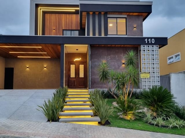 Foto do Sobrado - Sobrado com 4 dormitórios à venda, 405 m² por R$ 2.850.000,00 - Condomínio Residencial Jaguary - São José dos Campos/SP | RUSSI IMÓVEIS