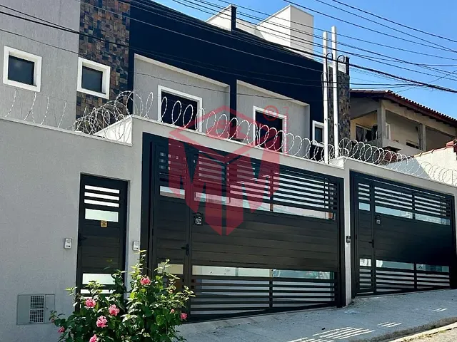 Sobrado 2 quartos e 4 banheiros, à venda, no bairro Jardim Santo Alberto em Santo André