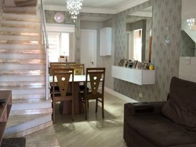 Foto do Sobrado - Sobrado no Condomínio Residencial Ville Mariana com 2 dormitórios à venda, 67 m² por R$ 330.000 - Cidade Morumbi - São José dos Campos/SP | RUSSI IMÓVEIS