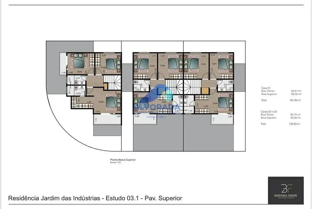 Sobrado, 3 quartos, 159 m² - Foto 2
