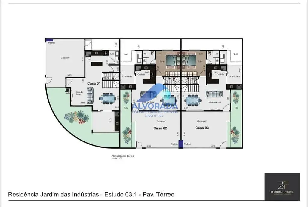 Sobrado, 3 quartos, 159 m² - Foto 1