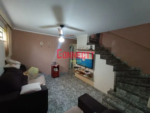 Sobrado com 110m² 3 quartos e 2 banheiros, à venda, no bairro Jardim Jose Sampaio Junior em Ribeirão Preto