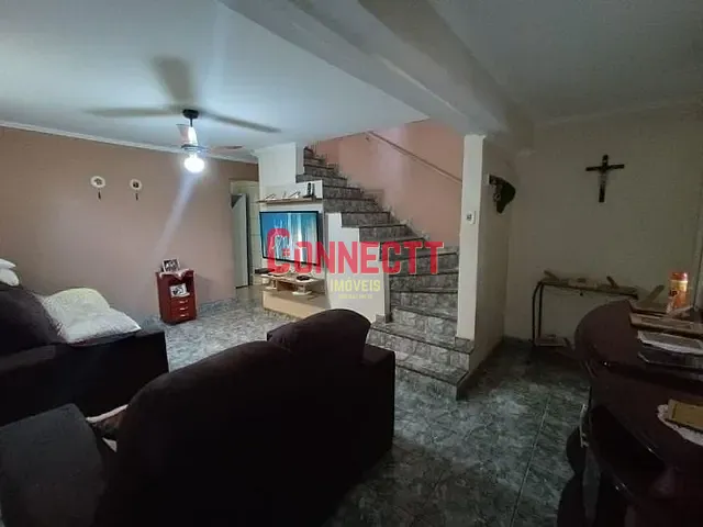 Sobrado com 110m² 3 quartos e 2 banheiros, à venda, no bairro Jardim Jose Sampaio Junior em Ribeirão Preto