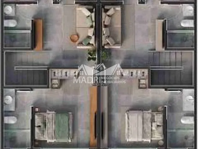 Sobrado com 119m² 3 quartos e 3 banheiros, à venda, no bairro Nova Palhoça em Palhoça