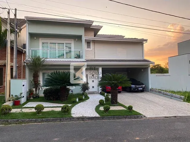 Sobrado com 360m² 4 quartos e 6 banheiros, à venda, no bairro Chácara Areal em Indaiatuba