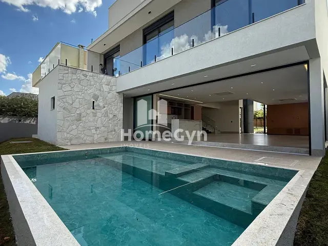 Sobrado com 510m² 5 quartos e 6 banheiros, à venda, no bairro Alphaville Flamboyant Residencial Araguaia em Goiânia