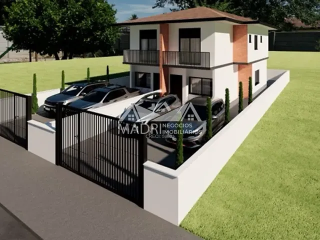 Sobrado com 150m² 3 quartos e 3 banheiros, à venda, no bairro Nova Palhoça em Palhoça