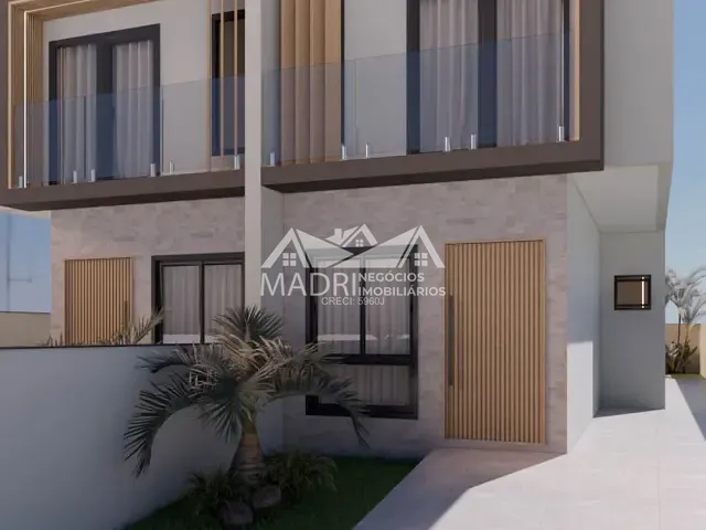 Sobrado 3 quartos e 3 banheiros, à venda, no bairro Nova Palhoça em Palhoça