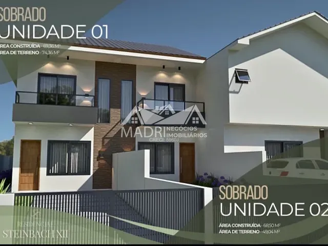Sobrado com 100m² 2 quartos e 1 banheiro, à venda, no bairro São Sebastião em Palhoça