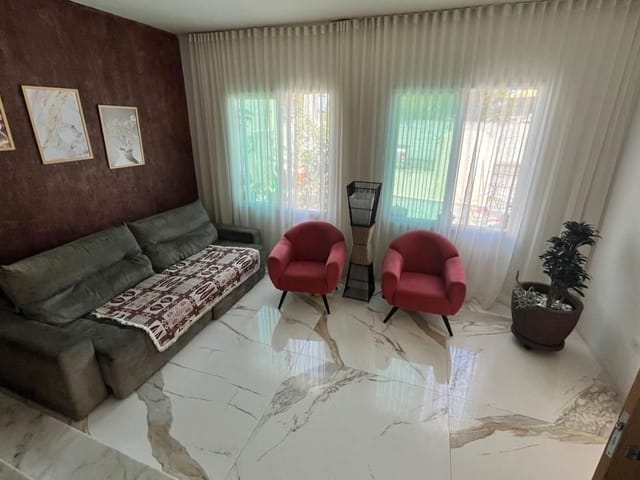 Foto do Sobrado - Sobrado com 3 dormitórios para alugar, 186 m² por R$ 4.964,17/mês - Jardim das Indústrias - São José dos Campos/SP | RUSSI IMÓVEIS