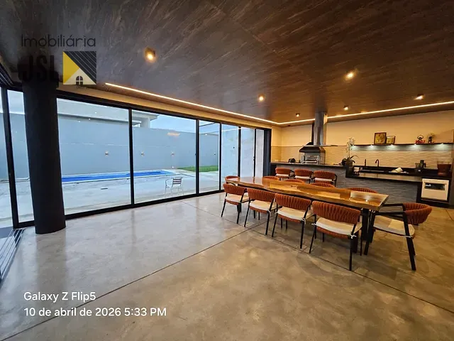 Sobrado com 540m² 3 quartos e 3 banheiros, à venda, no bairro Condomínio Residencial Ecopark Bourbon em Caçapava